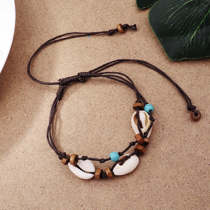 Vòng đeo cổ chân đính vỏ sò thời trang nữ tính | BigBuy360 - bigbuy360.vn