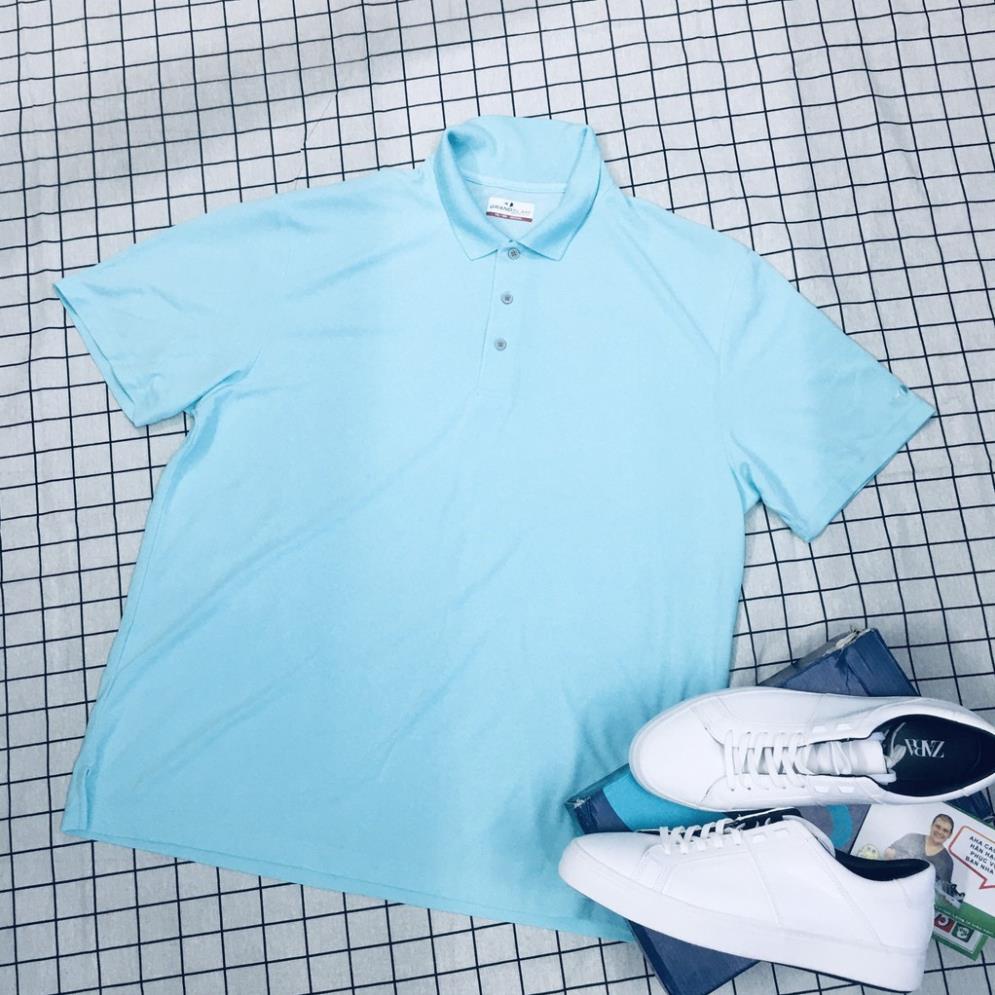 Áo Phông Nam 💖FREESHIP💖 Áo Thun Polo Big Size Có Cổ Cao Cấp Màu Xanh Ngọc 3XL-4XL-5XL-6XL !