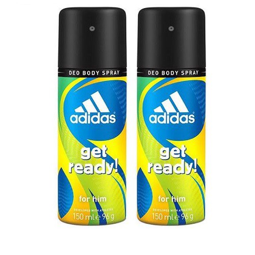 Xịt khử mùi Adidas Get Ready nam tính - phong cách - lịch lãm 150ml ( Châu Âu)