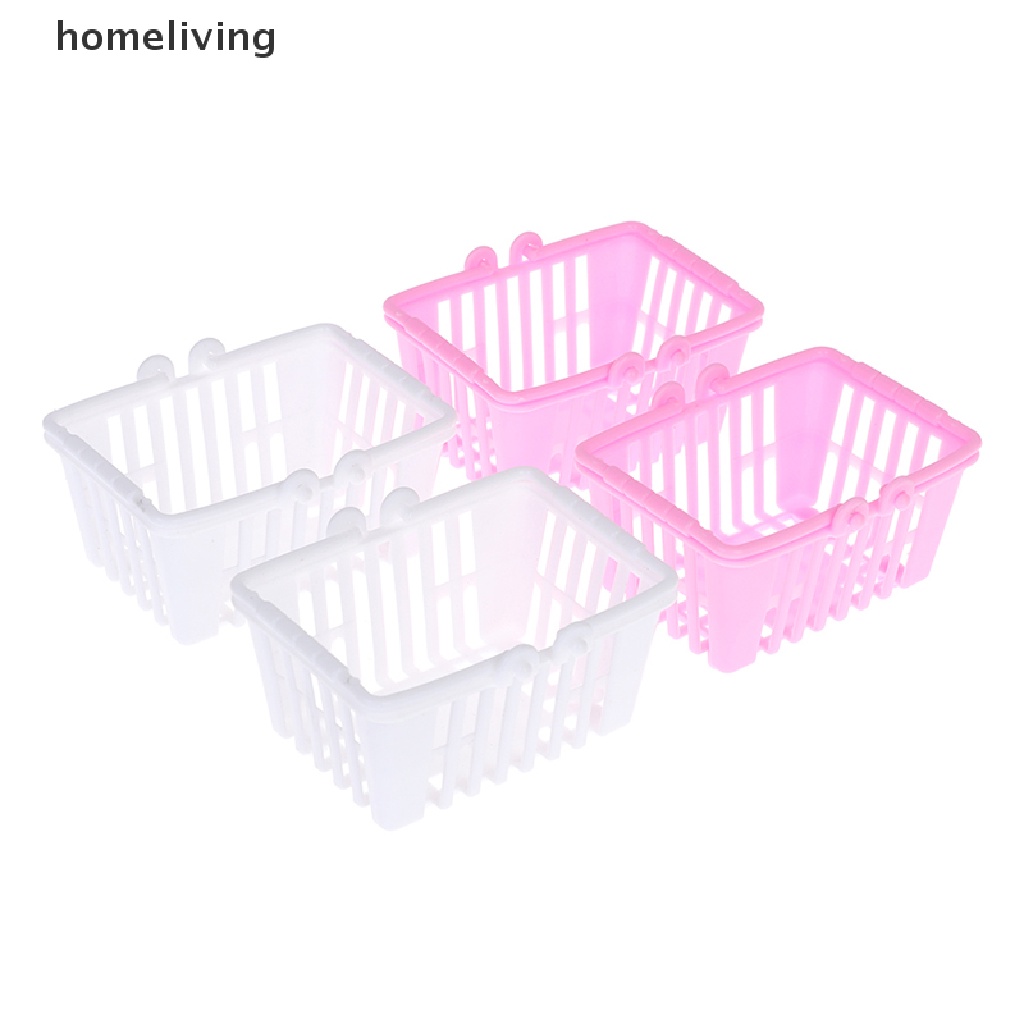 Set 2 Giỏ Mua Sắm Mini Đồ Chơi Dành Cho Nhà Búp Bê