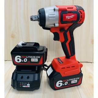 Máy siết bulong dùng pin không chổi than 199V Milwaukee tặng kèm 1 khẩu 22MM