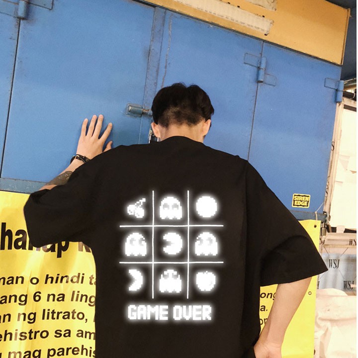 ÁO THUN TAY LỠ PHẢN QUANG NAM NỮ PACMAN