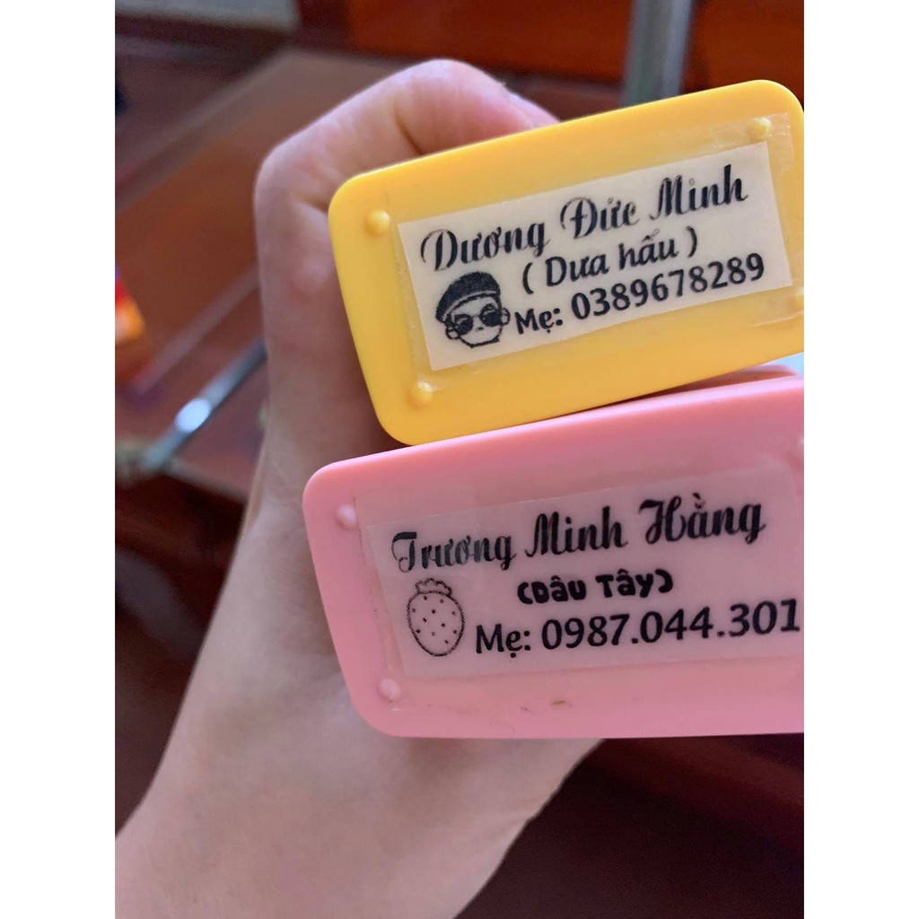 CON DẤU KHẮC TÊN CHO BÉ THEO YÊU CẦU- in lên quần áo không phai,con dấu in trên nhiều chất liệu