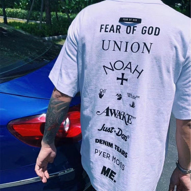 Áo Thun Tay Ngắn Dáng Rộng In Chữ Thời Trang Đường Phố