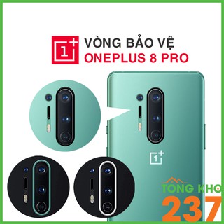 Vòng bảo vệ camera Oneplus 8 Pro kim loại ốp viền camera chống xước