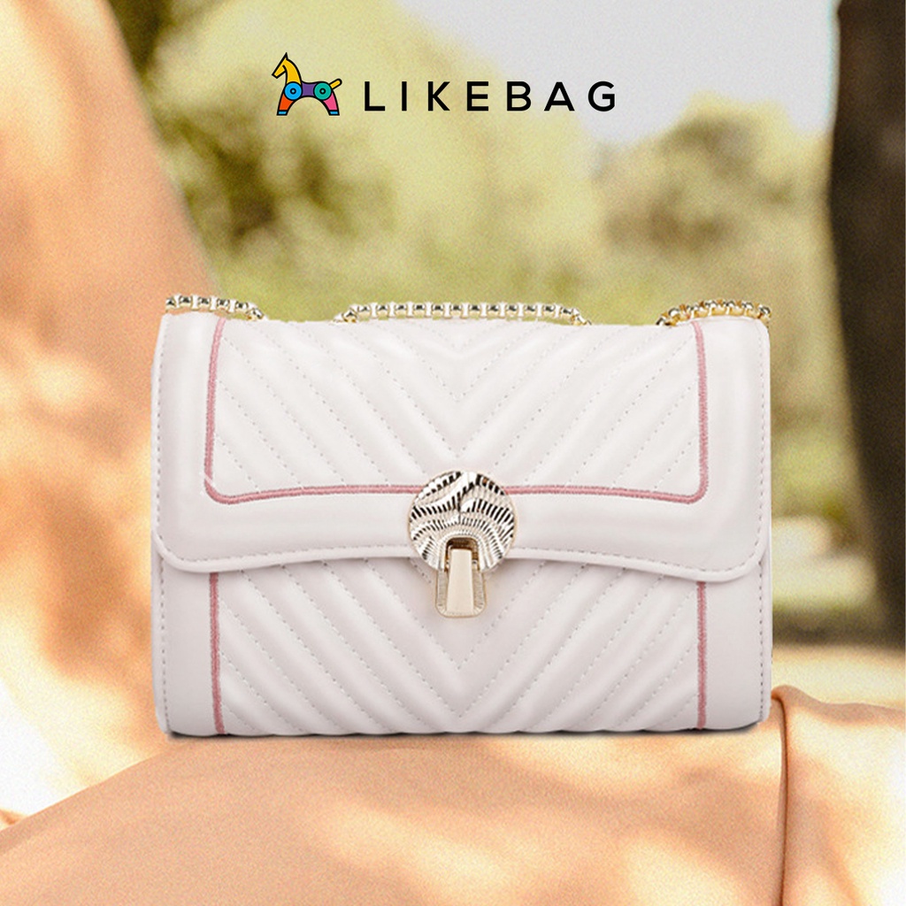 Túi xách nữ đeo chéo thời trang LIKEBAG khóa hợp kim kiểu dáng sang trọng CJ015 - LIBAGI