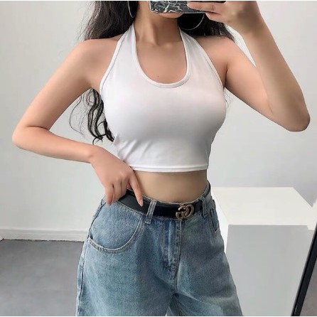 Áo yếm croptop body dây chồng cổ