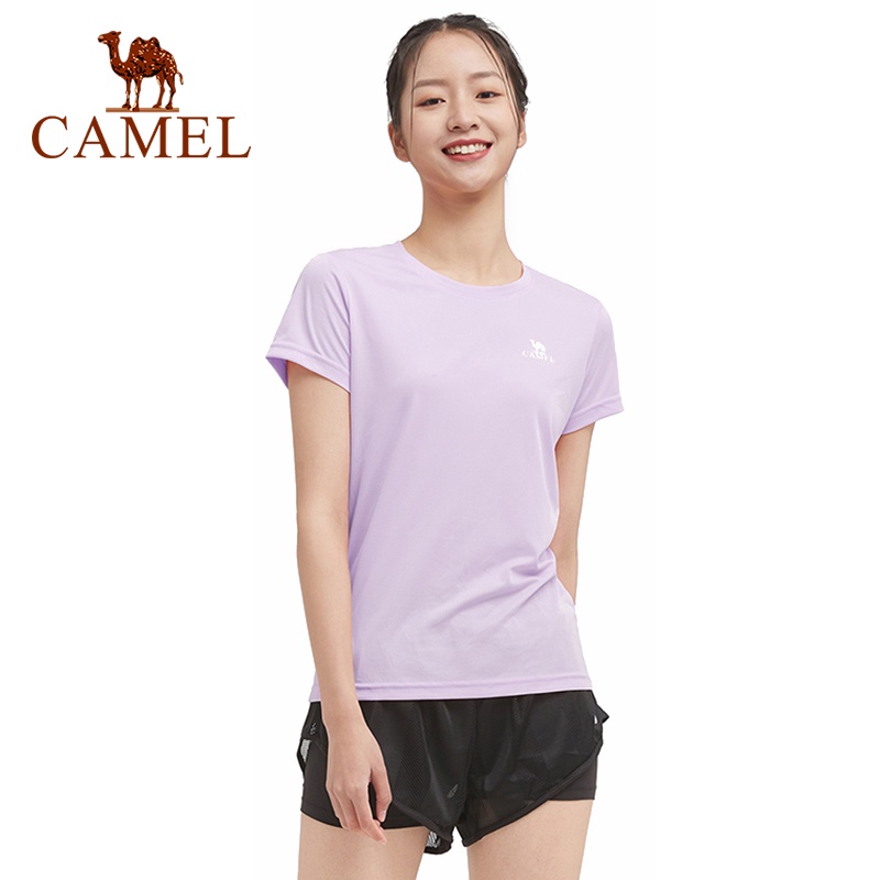 Áo thun thể thao CAMEL chất liệu thoáng khí thời trang năng động cho nữ