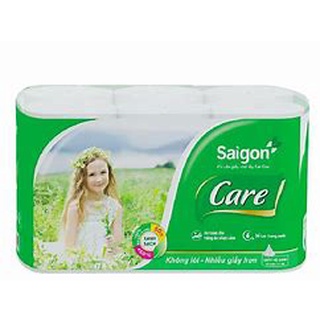 10 cuộn giấy vệ sinh không lõi Saigon Care 2 lớp