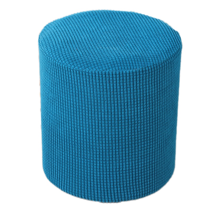 Aoto Đệm Gác Chân Nhung Trơn Co Giãn Kết Cấu Waffle Hình Tròn Hiện Đại