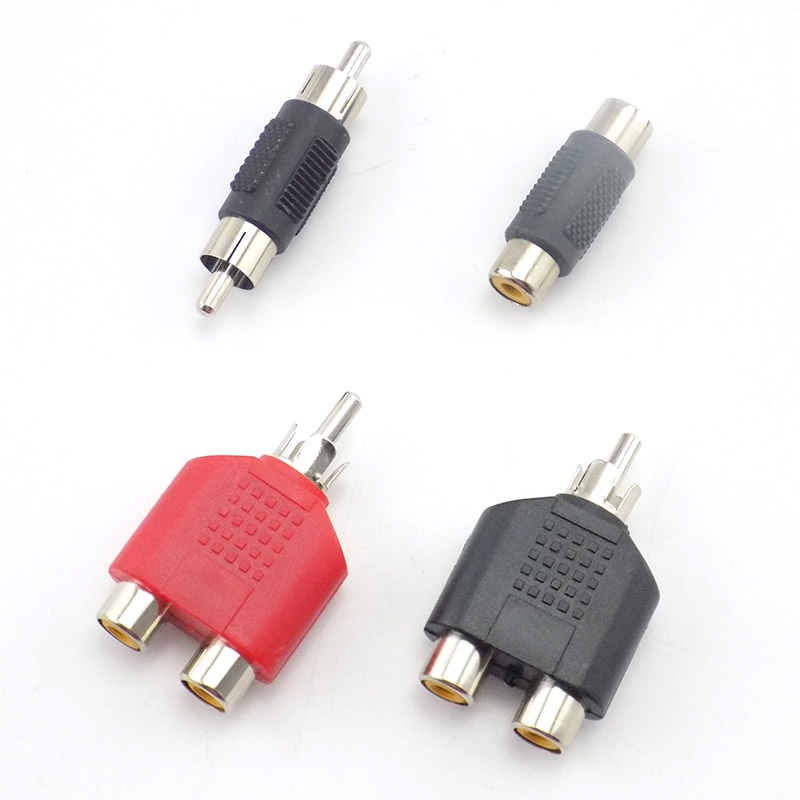 Bộ 5 Đầu Nối 3.5mm male Sang 2 RCA female Sang male female 2 Trong 1