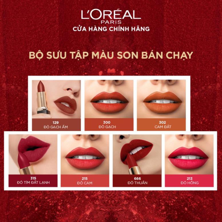 Son mịn lì cao cấp L'Oreal Paris Color Riche Matte 3.7g (son lì)