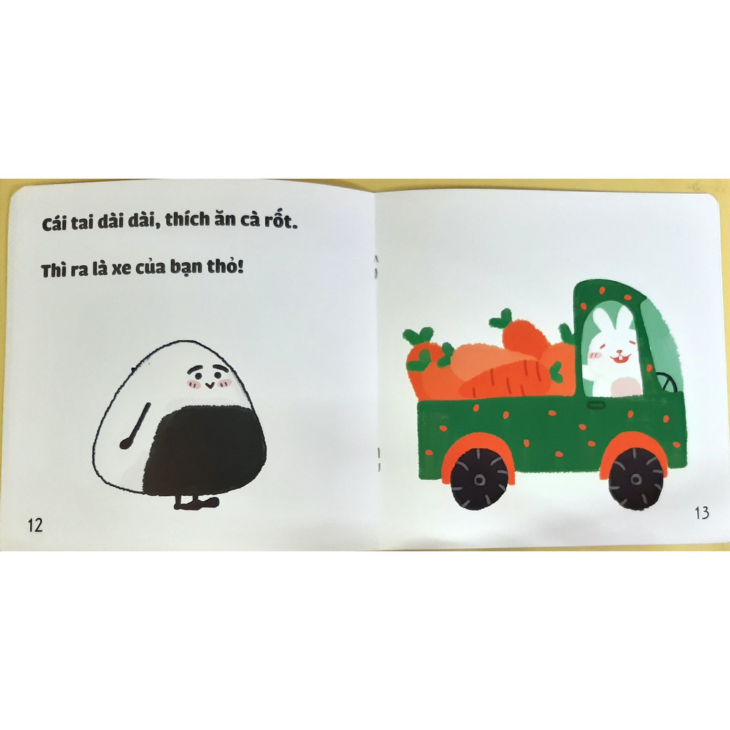 Sách Ehon - Chơi cùng Giri Chú bé cơm nắm p1 - cho bé từ 0 - 6 tuổi