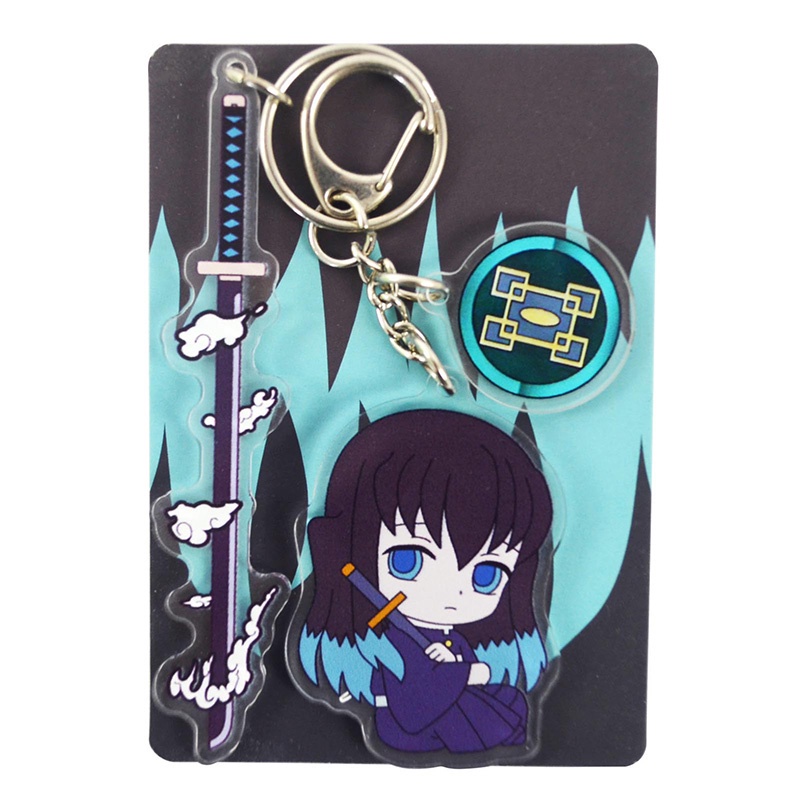 Tmdbyx Móc Khóa Nhựa Acrylic Hình Thanh Kiếm Kimetsu No Yaiba