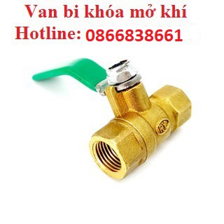 |HÀNG TỐT| Van bi tay gạt đồng khóa mở khí nén, phun sương giá sỉ