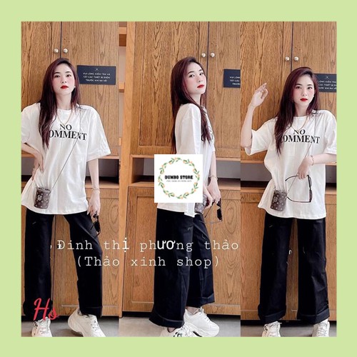 Bộ Áo Coton Quần Chất Thái Chéo Full Size - DumboStore - mã 094