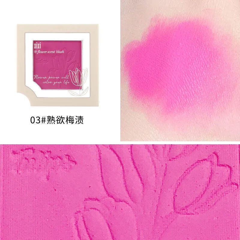 Phấn Má Hồng Màu Đào Mềm Mịn Trang Điểm Tự Nhiên Lâu Trôi