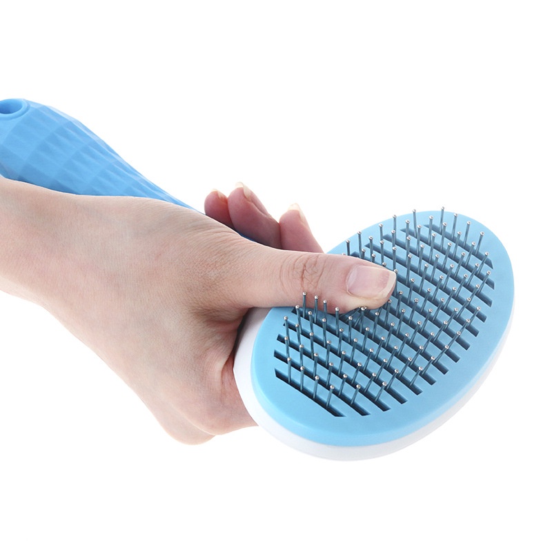 Lược chải lông chó mèo có nút bấm CHÍNH HÃNG CLEAN chải lông chó mèo - Laila Petshop