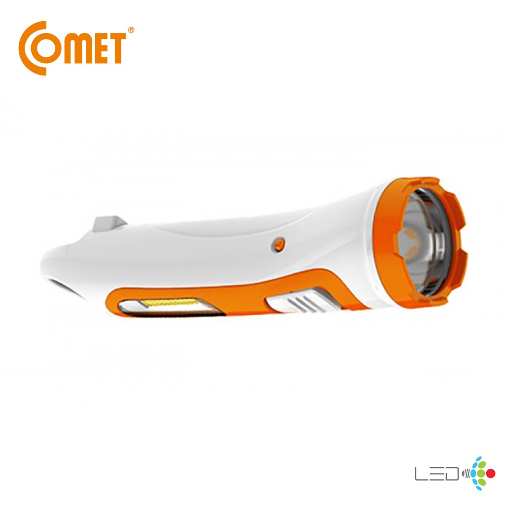 Đèn pin sạc LED Comet CRT453 (Trắng phối cam)