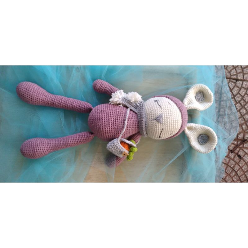 thỏ len HandMade 38 cm- Sleeping Bunny Zoe