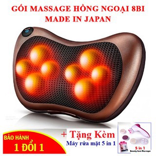 Gối Massage Hồng Ngoại 8Bi Akita Nhật Bản