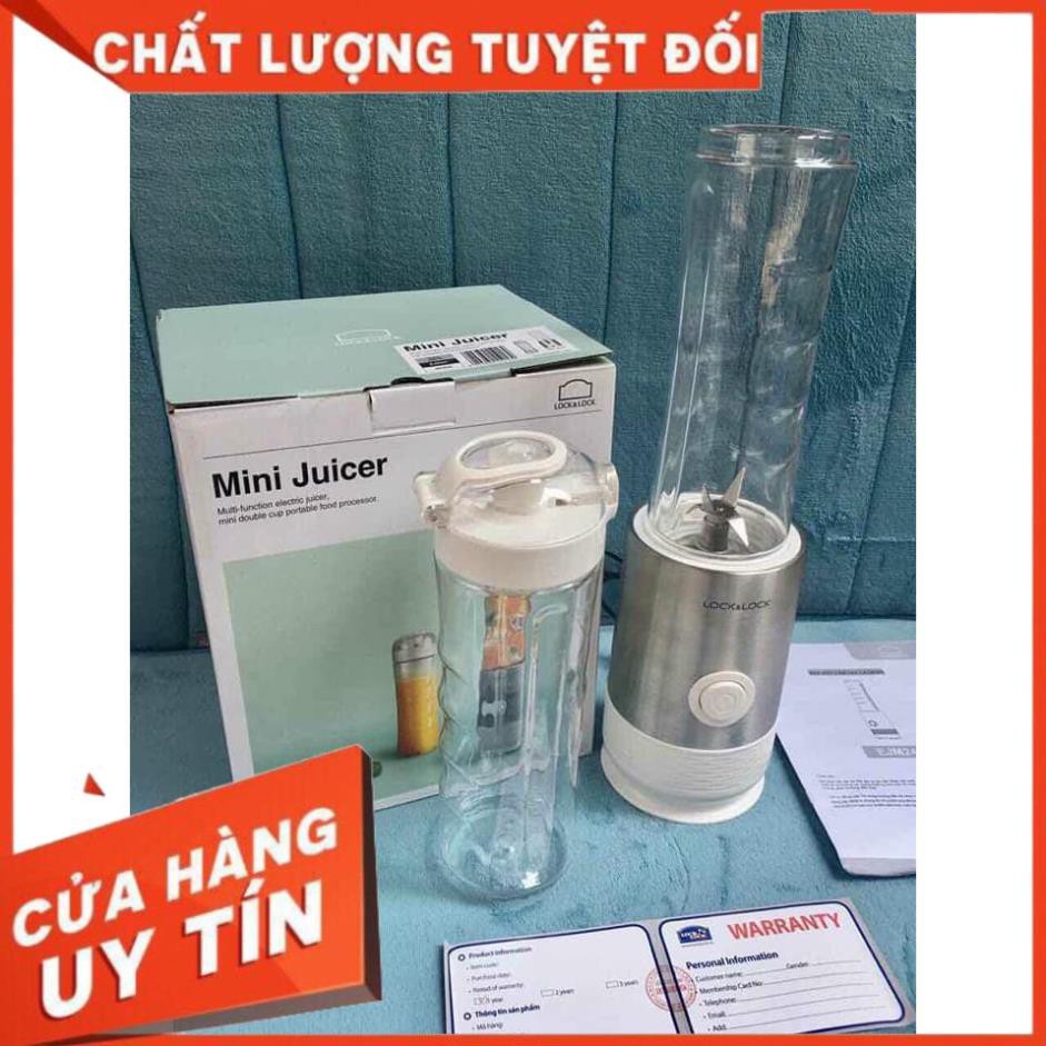 Máy xay sinh tố tiện ích mini siêu mạnh mẽ LOCK&LOCK EJM241 chính hãng