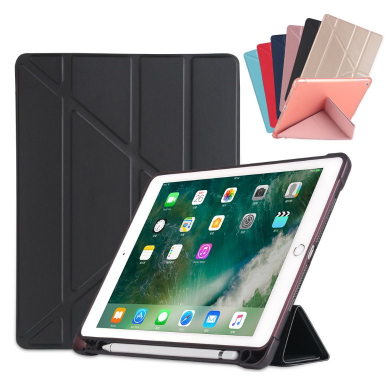Giao Hàng Nhanh ChóngỐp máy tính bảng silicon mềm có khe để bút cảm ứng cho Ipad 10.2 pro 9.7 10.5 11 air 1 2 air 3 9.7