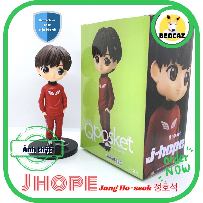 [Full Box Tặng Hộp Bảo Vệ] Mô hình chibi Jhope Hobi BTS Bangtan Boys 15 cm dễ thương quà tặng