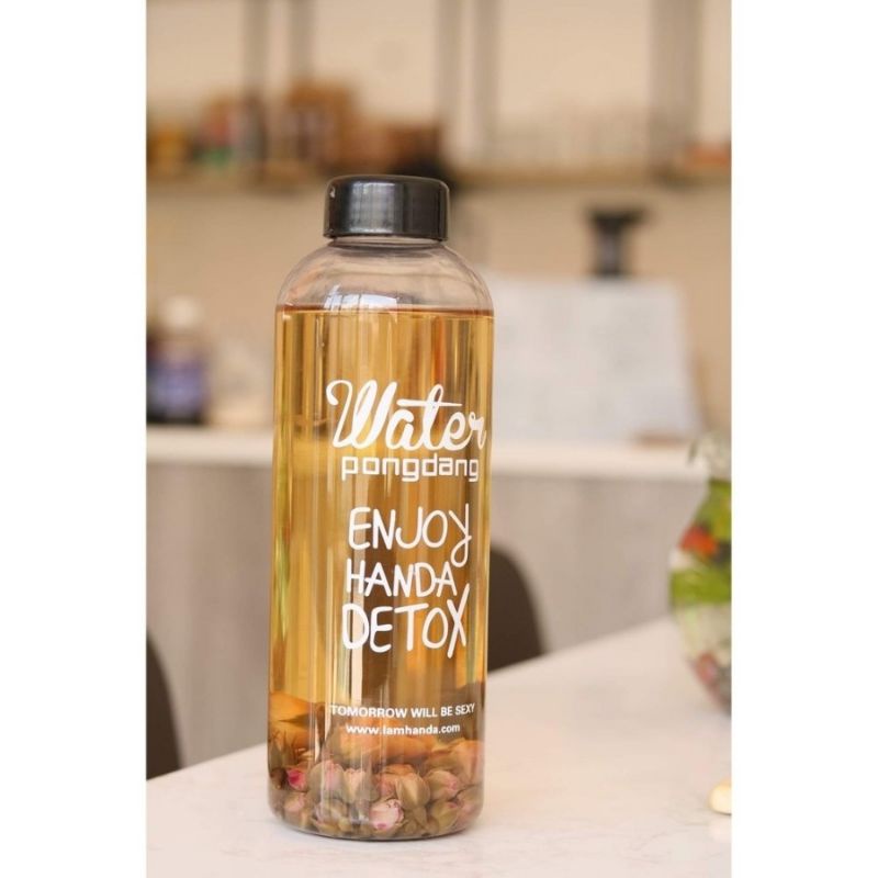 BÌNH NƯỚC THỦY TINH WATER PONGDANG DETOX 1 LÍT - BÌNH PONGDANG, BÌNH DETOX, CHAI PONGDANG