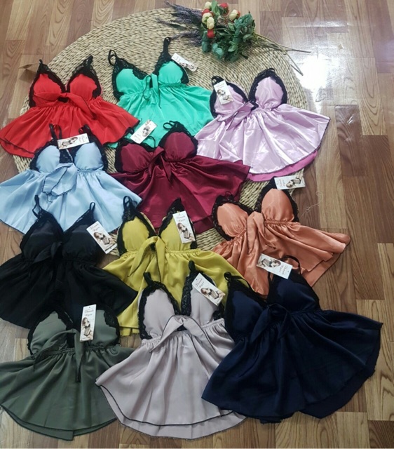 [Mã WAPUSH giảm 15% đơn 50K] [SALE 35%] Đồ ngủ lụa dây bra có mút | BigBuy360 - bigbuy360.vn