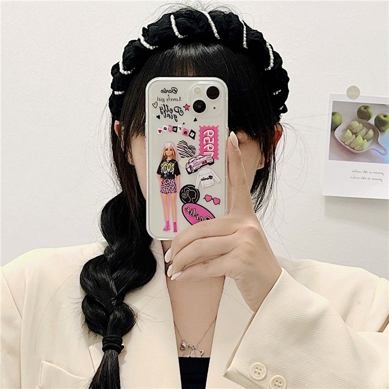 Disney Ốp Điện Thoại TPU Mềm Chống Sốc Hình Búp Bê Barbie Cho IPhone 14 12 PRO 12Promax mini 11 PRO 11PROMAX 13 PRO 13PROMAX Xs Max XR 6 7 8 Plus