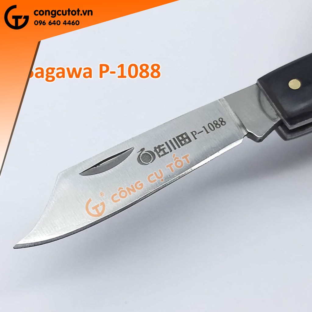 Dao ghép cây chuyên dụng Sagawa P-1088 cán gỗ đen