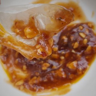 Bánh tráng dẻo chấm me sốt sệt