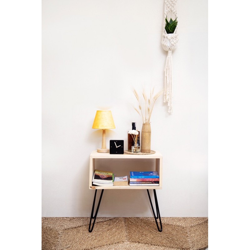 Kệ Gỗ Tab Đầu Giường Đa Năng Chân Kim Loại Nội Thất Trang Trí Nhà Cửa 99Decor | BigBuy360 - bigbuy360.vn