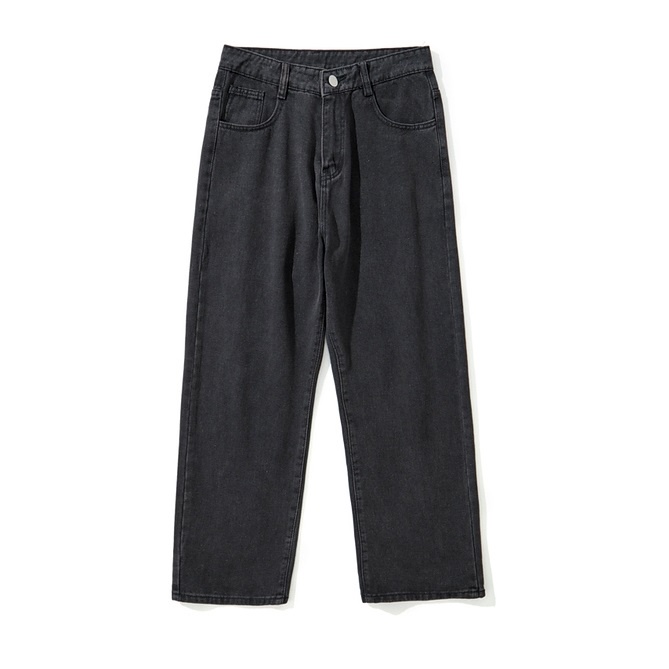 Quần jean bò nam dáng baggy ống suông rộng phong cách bụi style hàn quốc