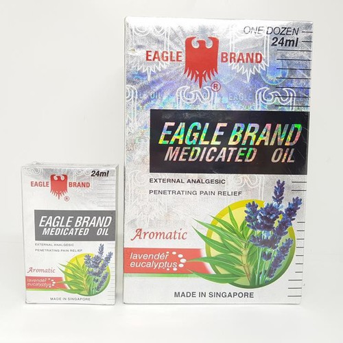 COMBO 2 CHAI DẦU GIÓ NƯỚC TRẮNG CON Ó EAGLE BRAND SINGAPORE HAI NẮP 24 ML- SẢN XUẤT TẠI XINGAPORE XUẤT THỊ TRƯỜNG MỸ