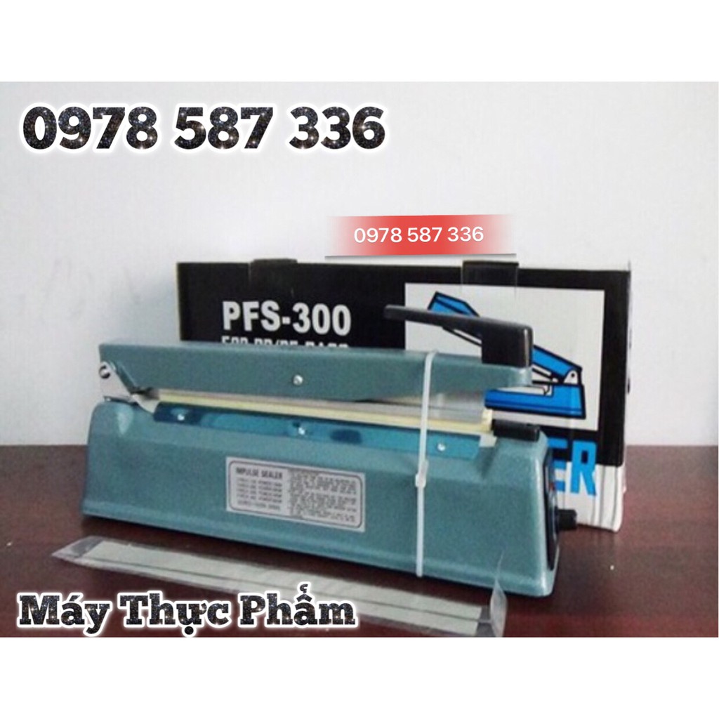 Máy hàn túi nilong pfs200, Máy ép miệng túi size 20cm Vỏ thép siêu bền