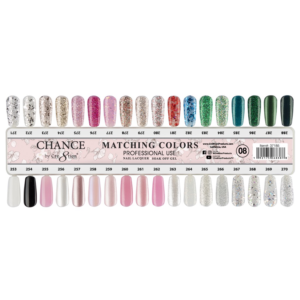 Sơn gel cặp  Chance  360 màu của hãng Cre8tion