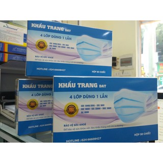 KHẨU TRANG CAO CẤP 4 LỚP DAT DÙNG 1 LẦN