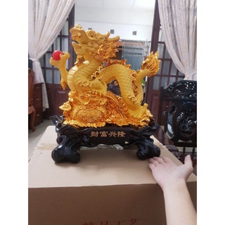 Tượng rồng vàng phong thủy