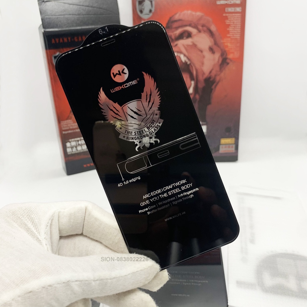 Kính cường lực KINGKONG chống nhìn trộm cho XsMax/11promax - hàng chính hãng