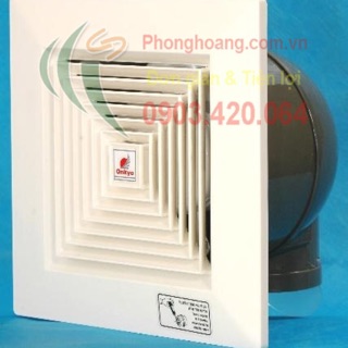 Quạt thông gió onchyo âm trần cánh 15 ra ống