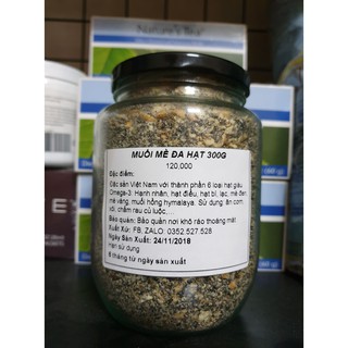 Muối vừng dinh dưỡng 6 hạt hũ 300g