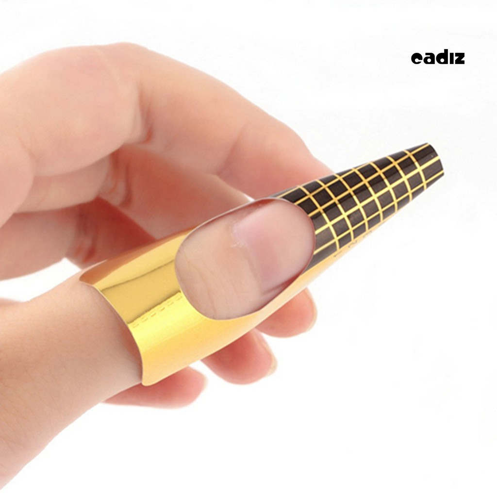 [Hàng mới về] Bộ 100 Nhãn Dán Acrylic Tự Dính Giữ Móng Tay Chất Lượng Cao