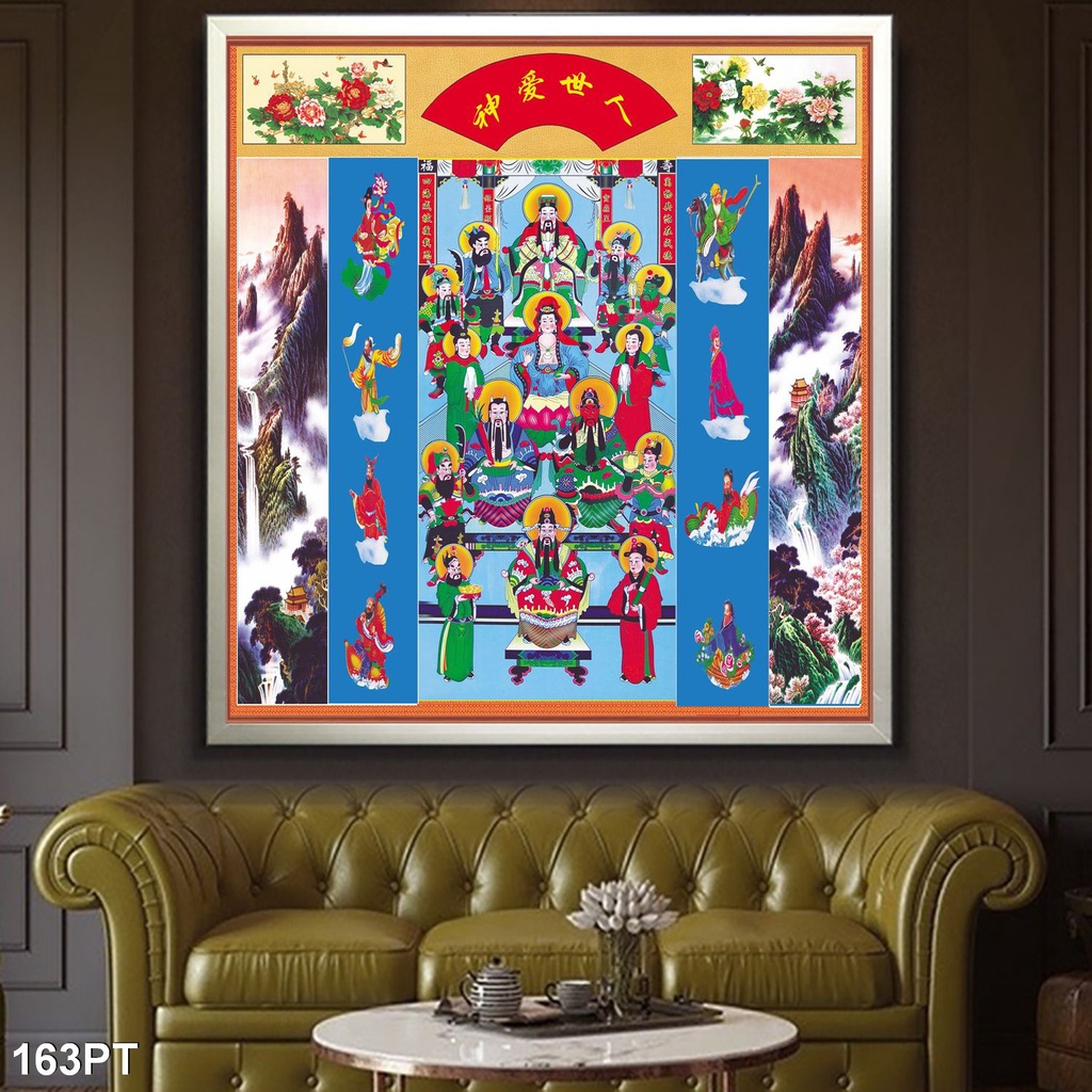 Tranh Vải Lụa 3D Cửu Huyền Thất Tổ