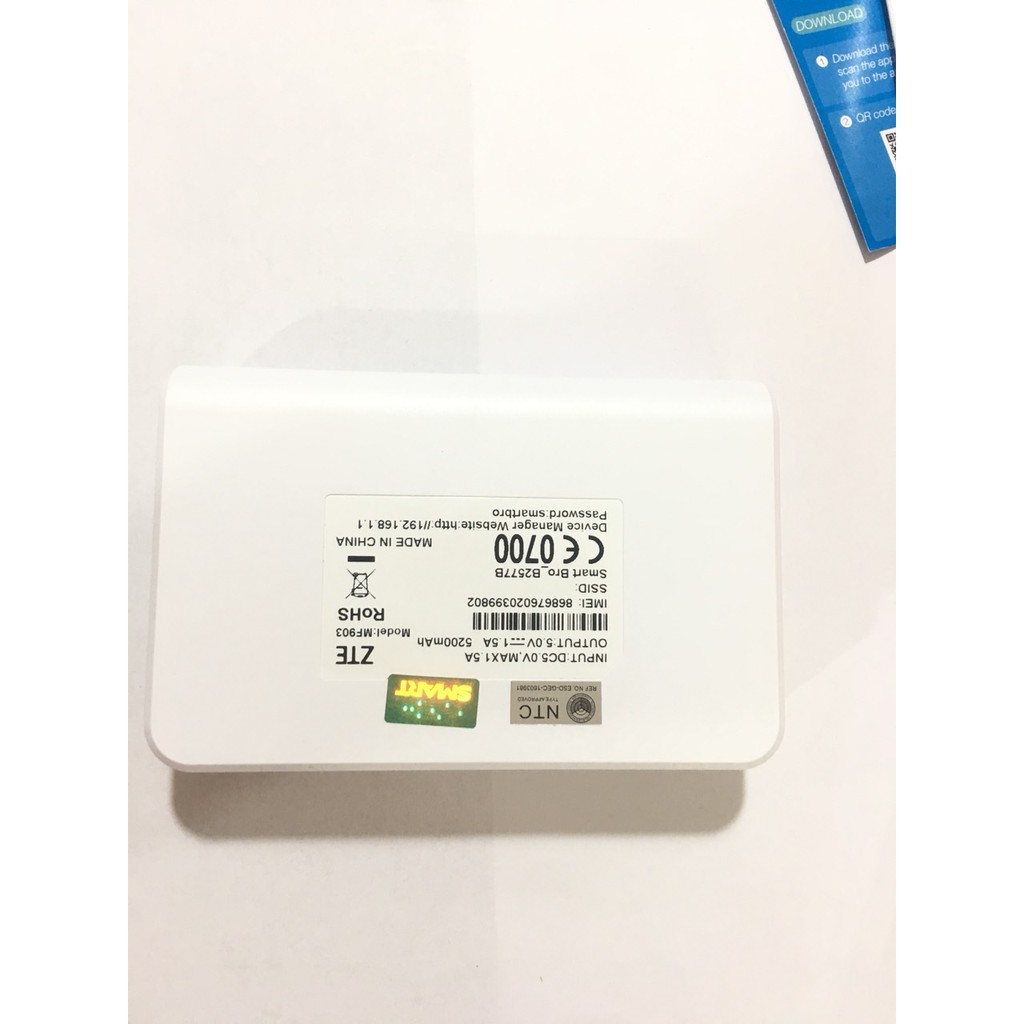 Bộ phát wifi di động 4g ZTE MF903 150mbps pin 30 giờ sử dụng