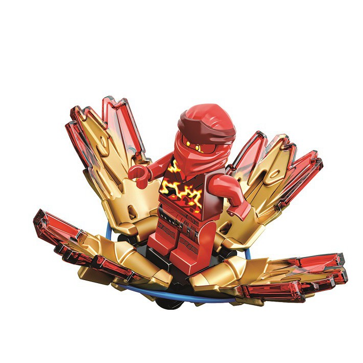 Đồ chơi lắp ráp Non Lego Bela Lari 11548 Ninjago Season Phần 13 con quay lốc xoáy Ninja Kai xếp hình Spinjitzu Burst