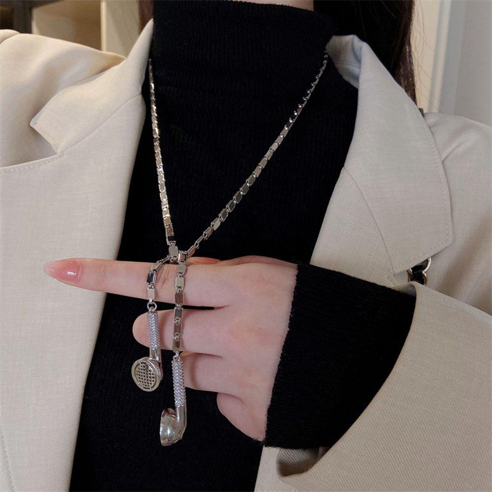 USNOW Vòng cổ Dài Mặt Hình Tai Nghe Độc Đáo|Vòng cổ Thời Trang Cá Tính Trẻ Trung Cho Nam