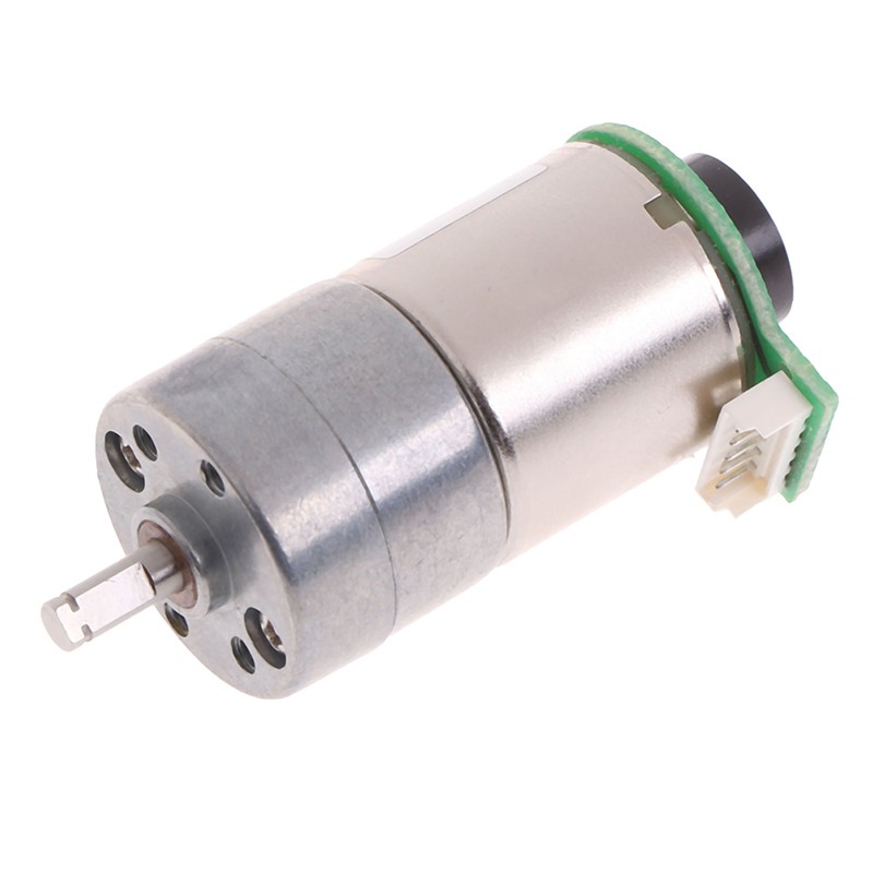 [onsalezone]DC 6V 12V Full Metal Gear Box 32-64RPM With Encoder speed For Smart Car Robot