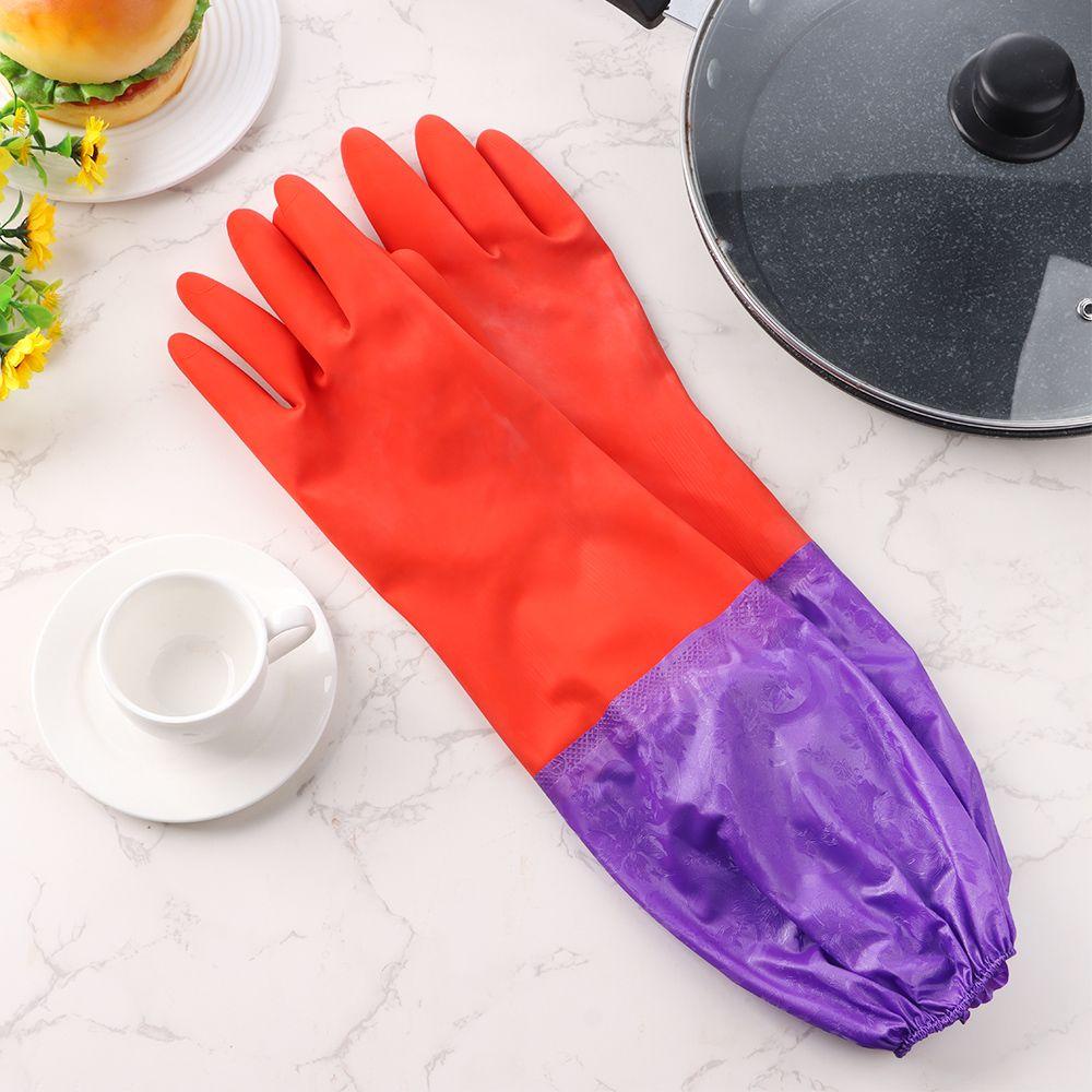 Găng Tay Nhung Dày Dùng Rửa Chén Mùa Đông Mới